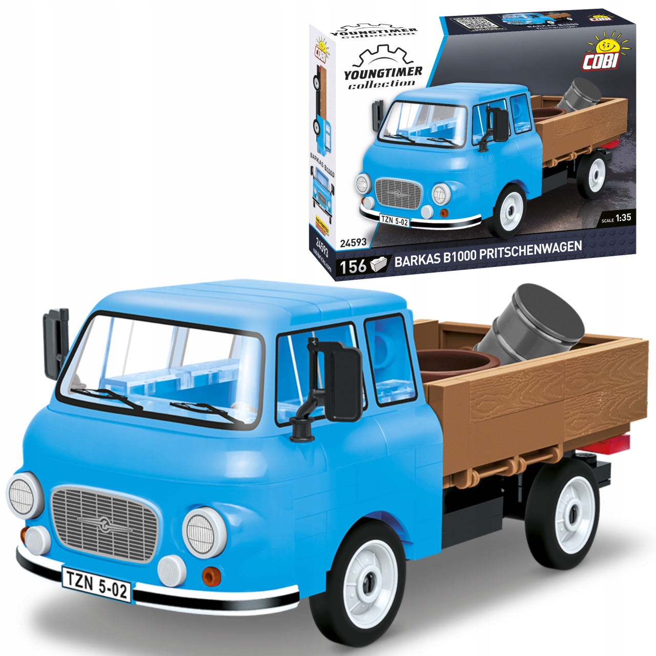 KLOCKI COBI 24593 BARKAS B1000 PRITSCHENWAGEN AUTO