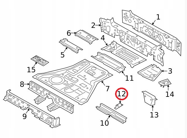 BMW X5 G05 кронштейн крепление второй