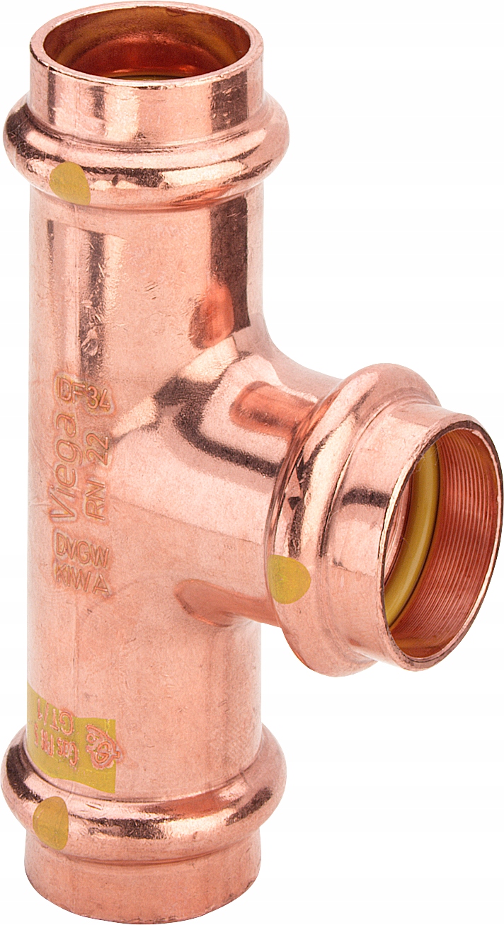 T-rozdělovač Profipress G s Vnitřní Závit 22x1/2"x22mm 352721 Viega