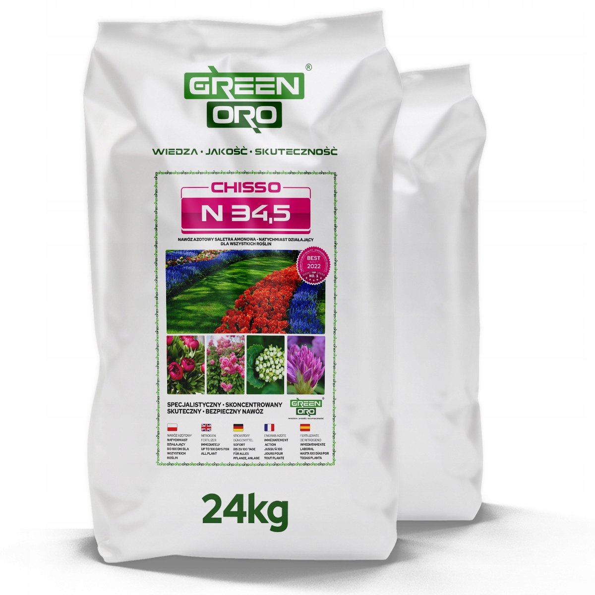 Anglické dusíkaté hnojivo saletra 24 kg na trávu do trávníku, zahrada, zelenina