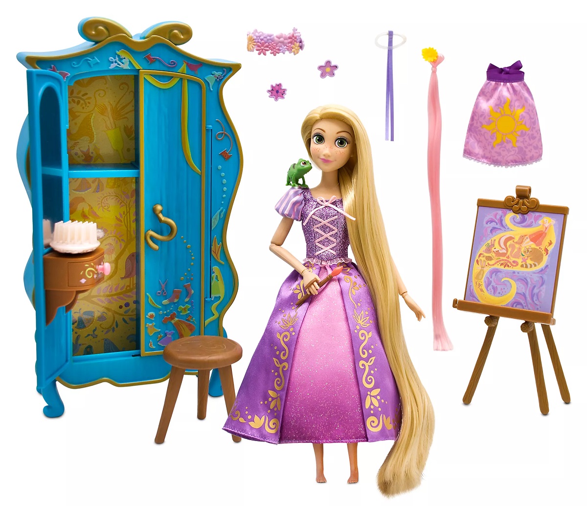 

Lalka Roszpunka szafa+akc Zaplątani Disney Store