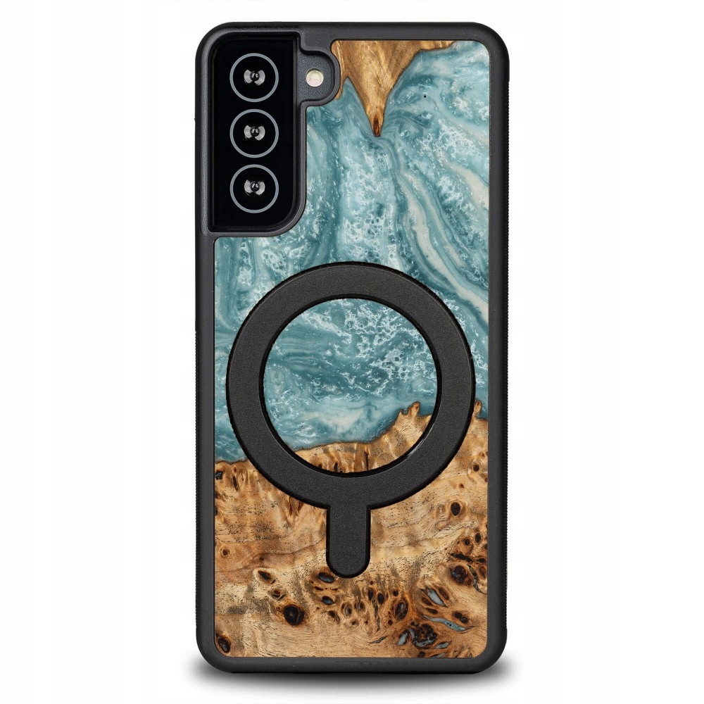 Pouzdro Bewood Unikátní pro Samsung Galaxy S21 Fe Planety Uran s MagSafe