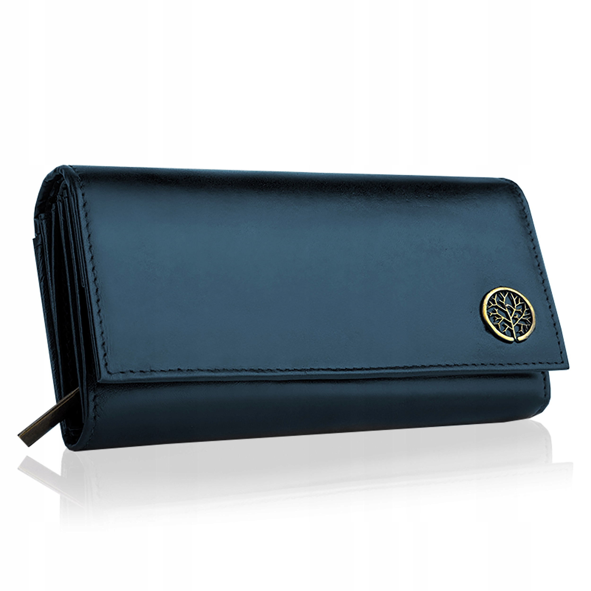 

Betlewski Skórzany portfel damski markowy pojemny