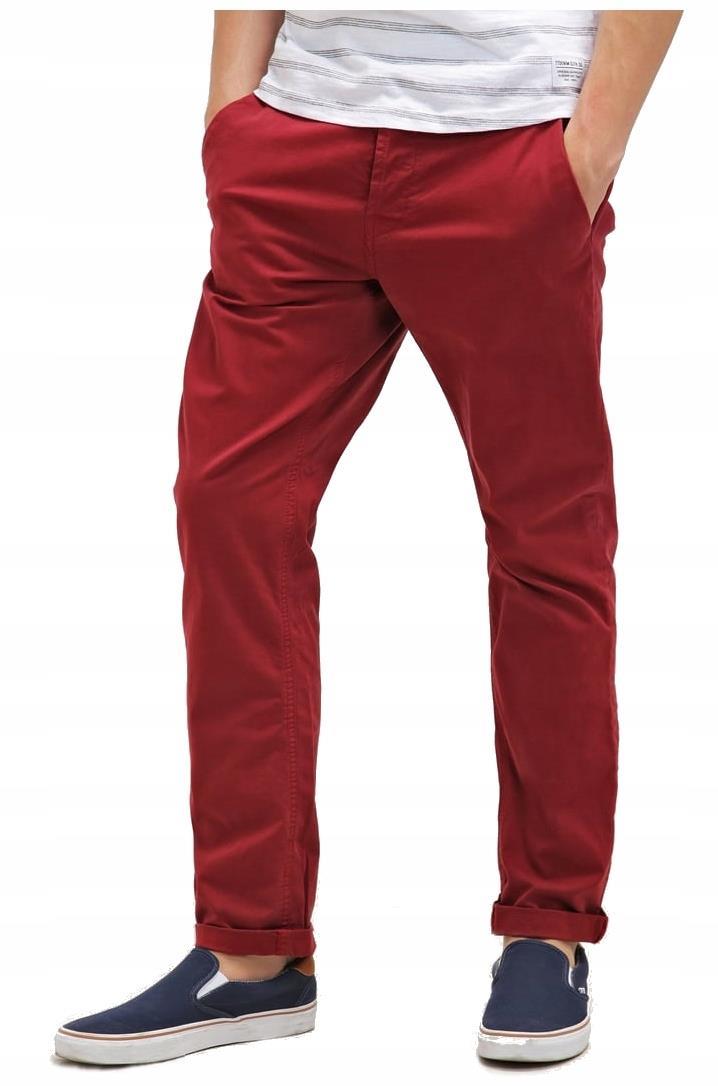 

Czerwone Chinosy markowe spodnie Only Sons _ 30/30