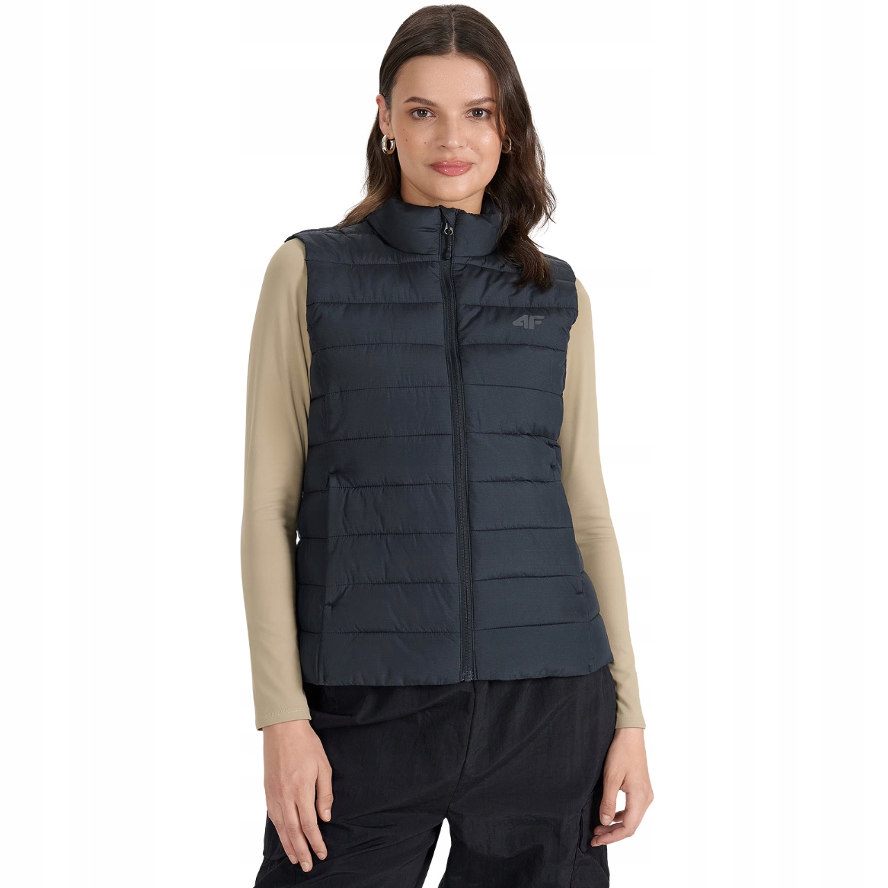Dámská vesta 4F F218 hluboká černá 4FWAW25TVJAF218 20S Velikost S