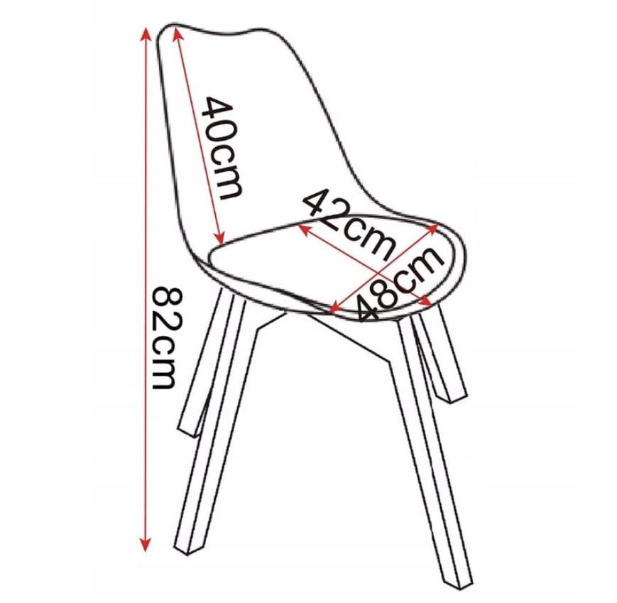 KRZESŁO KUCHENNE DSW PROFILOWANE SIEDZENIE z poduszką BIURKA POKOJU EAN (GTIN) 5907783057878