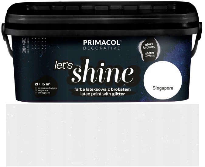 Primacol Decorative Let`s Shine Farba Z Brokatem Dekoracyjna Singapore 2L