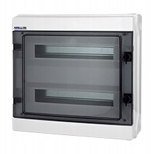 RH-36/2 Plastový Rozvádzač Nt 36 M 2X 18 M N+pe IP65 IK07 420X435X138