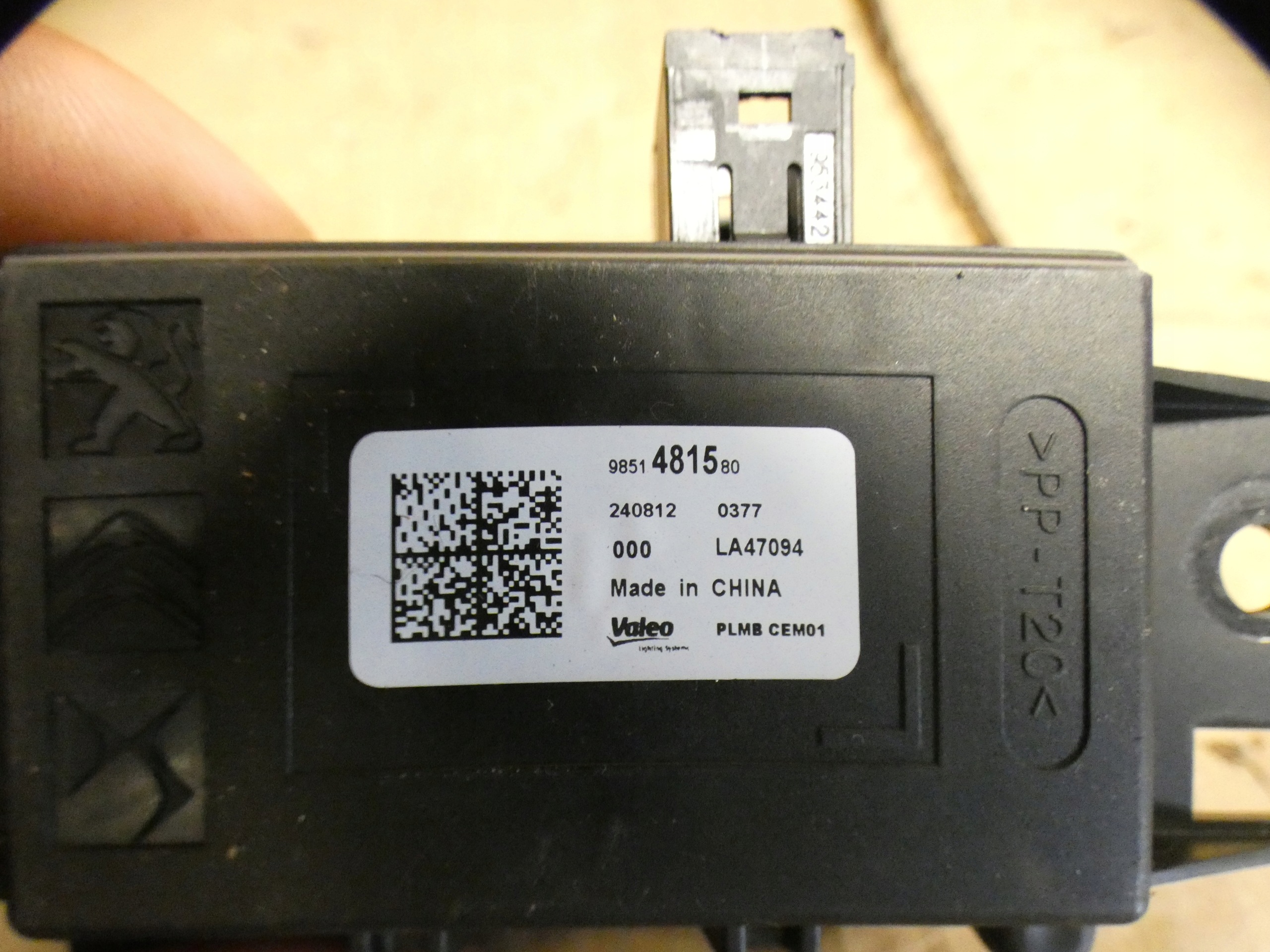 comfort control unit control unit JEEP AVENGER 9851481580