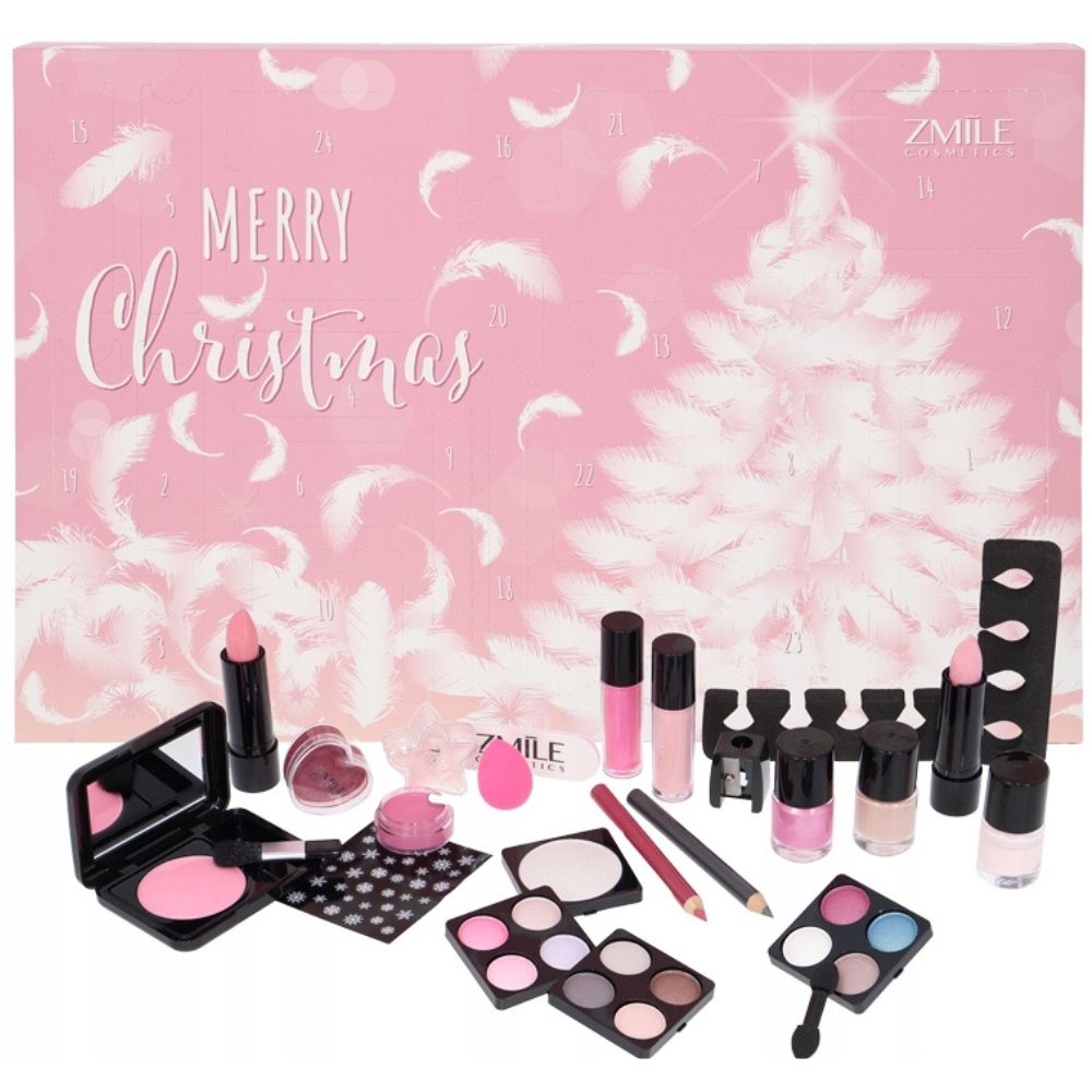 Zmile Traditional Pink Fluffy Adventní kalendář Sada 24 kosmetických přípravků