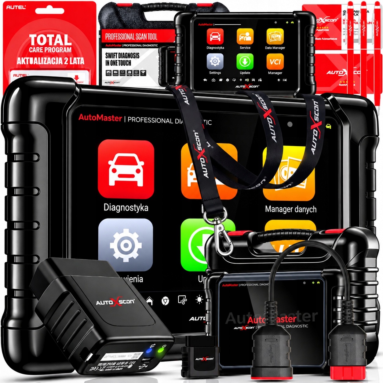 Diagnostický Tester Autel+OBDI/OBDII 2KUFRY 2L Akt.brány Sgw