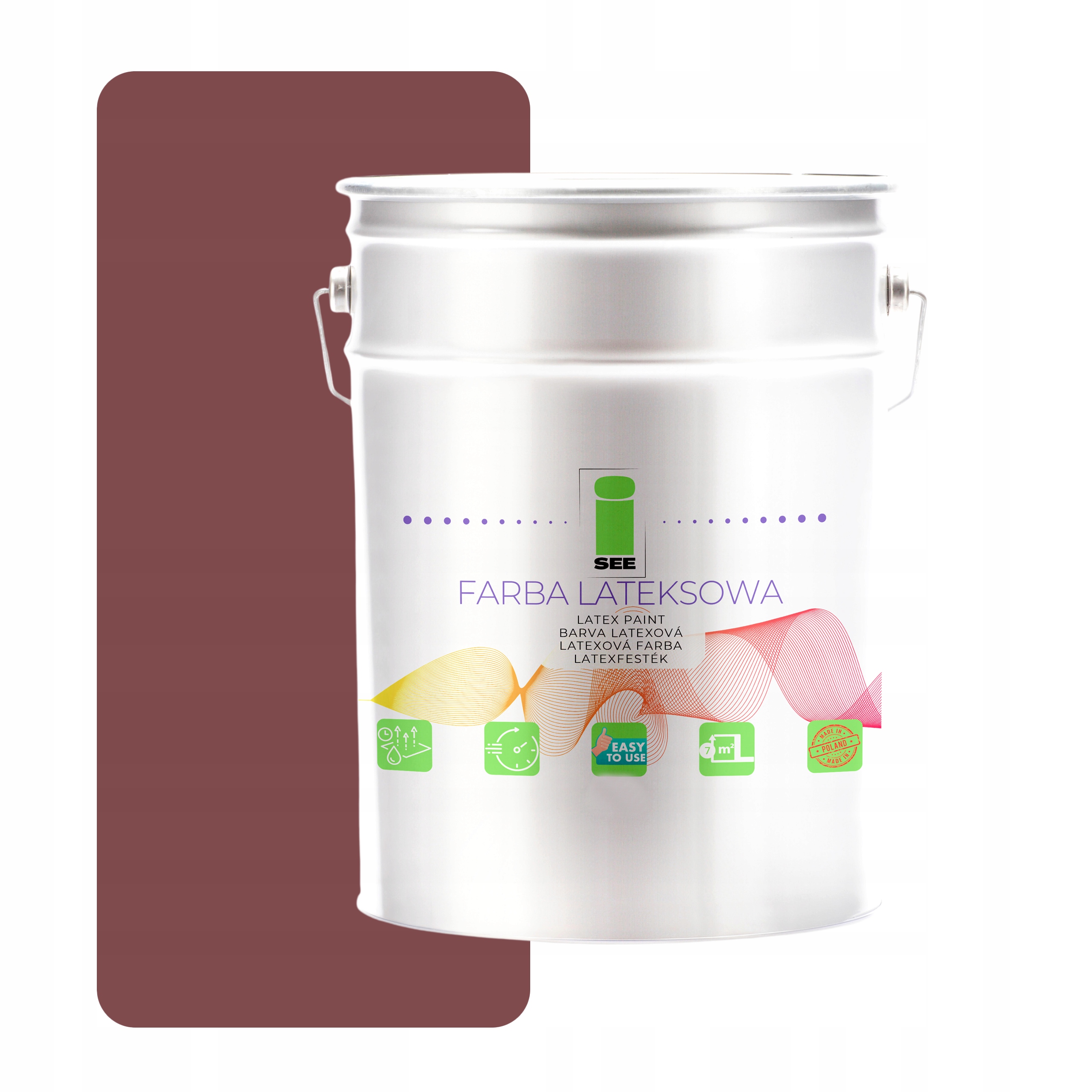 Latexová Farba Na Steny 10 L I See Hypoalergénna Hnedá Priedušná