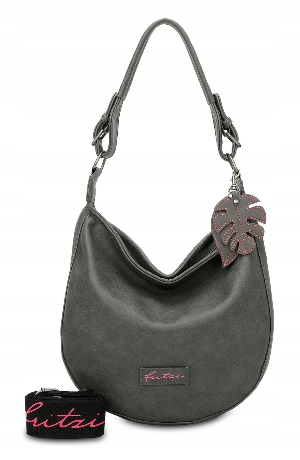Fritzi Aus Preussen Klasická Kabelka Šedá S Přívěskem 33x30x10 6CA