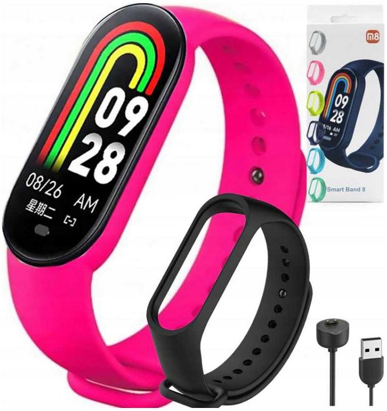 SMARTWATCH SMARTBAND M8 OPASKA PULSOMETR KROKI SMS