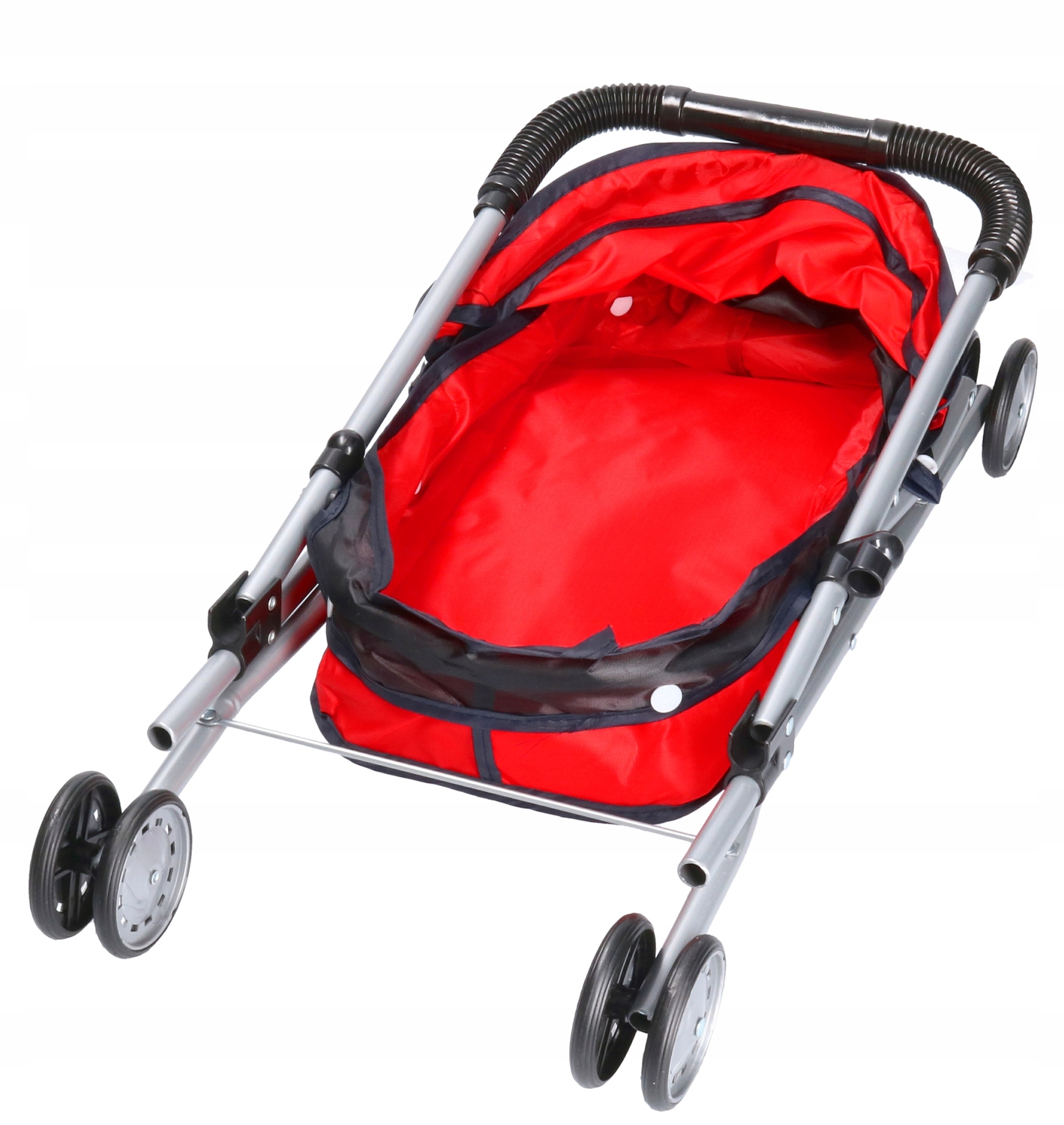 Modny WÓZEK DLA LALEK czerwono czarny 3026 Rodzaj głęboki