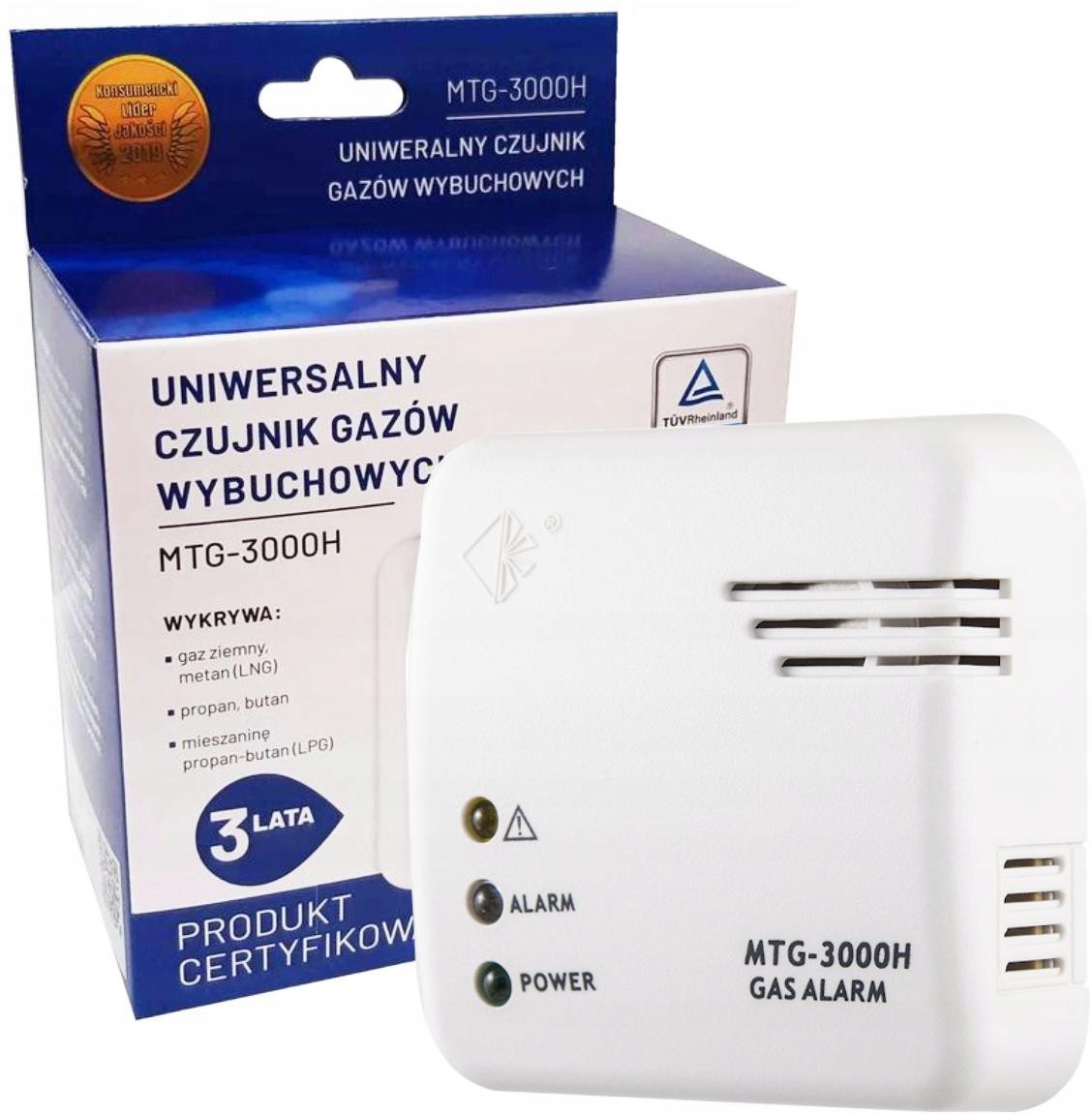 Detektor Plynu Propan-Butan-Metan MTG-3000H