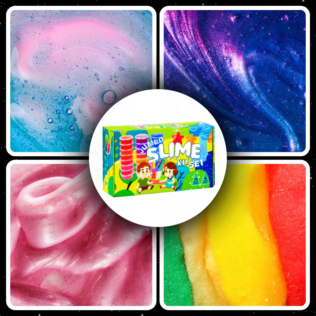 SLIME WIELKI ZESTAW DO ROBIENIA GLUTÓW XXL - 128w1 NA DZIEŃ DZIECKA PREZENT Bohater brak