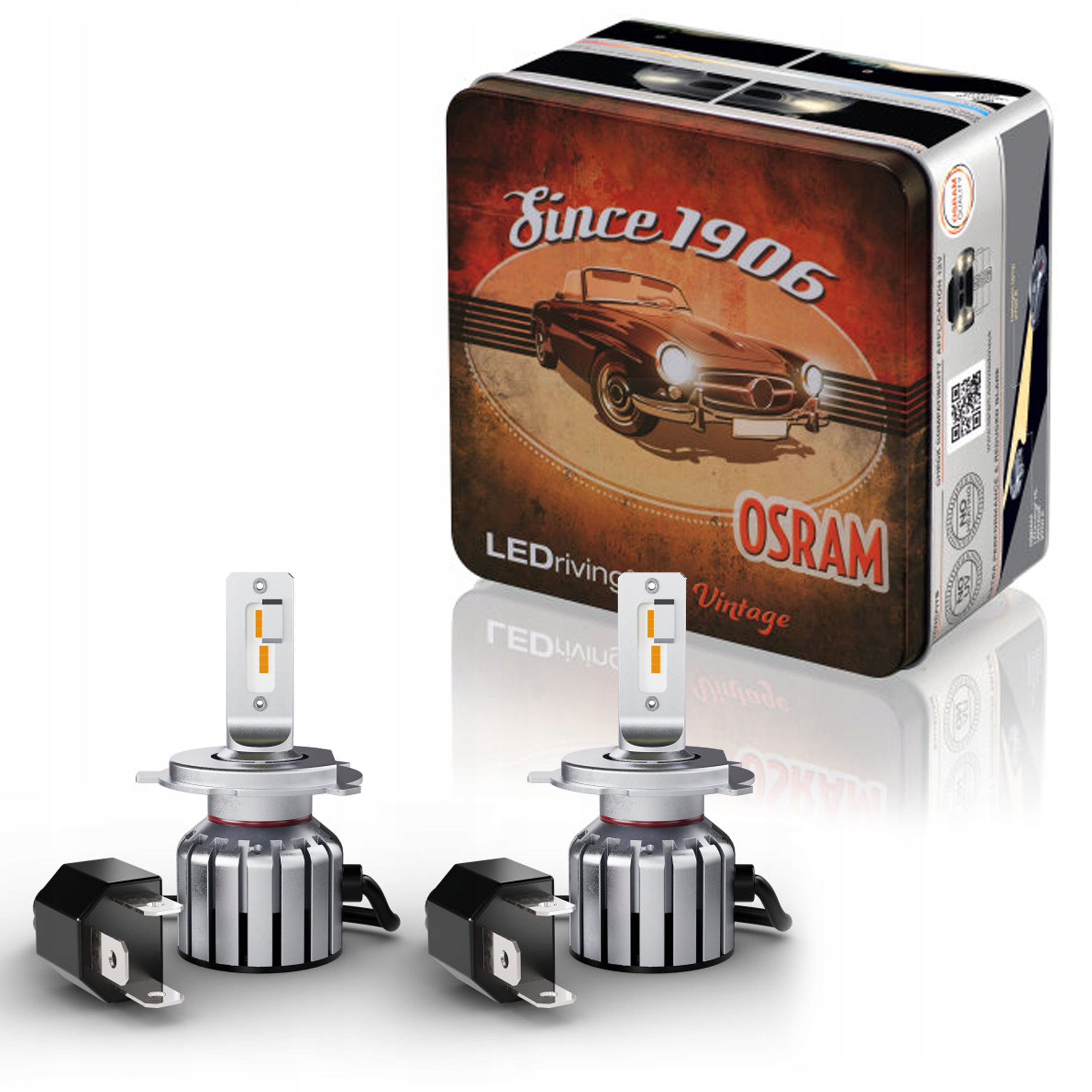 Žiarovky AMS-Osram Led Hl Vintage H4/H19/R2 12V 2700K