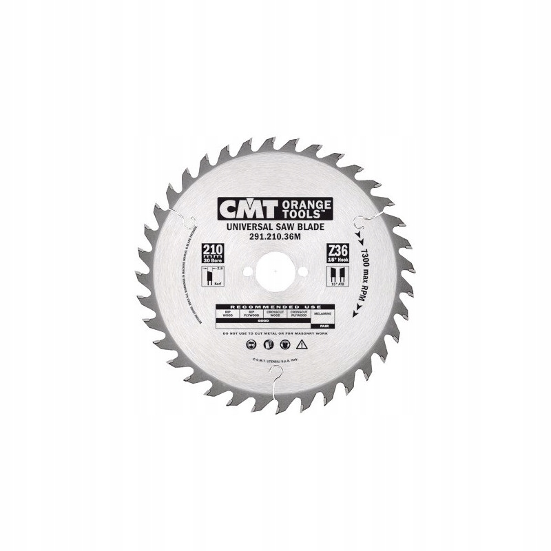 Cmt Univerzální Pila Pro Podélné A Příčné Řezání Hm 216x30x2,8/1,8