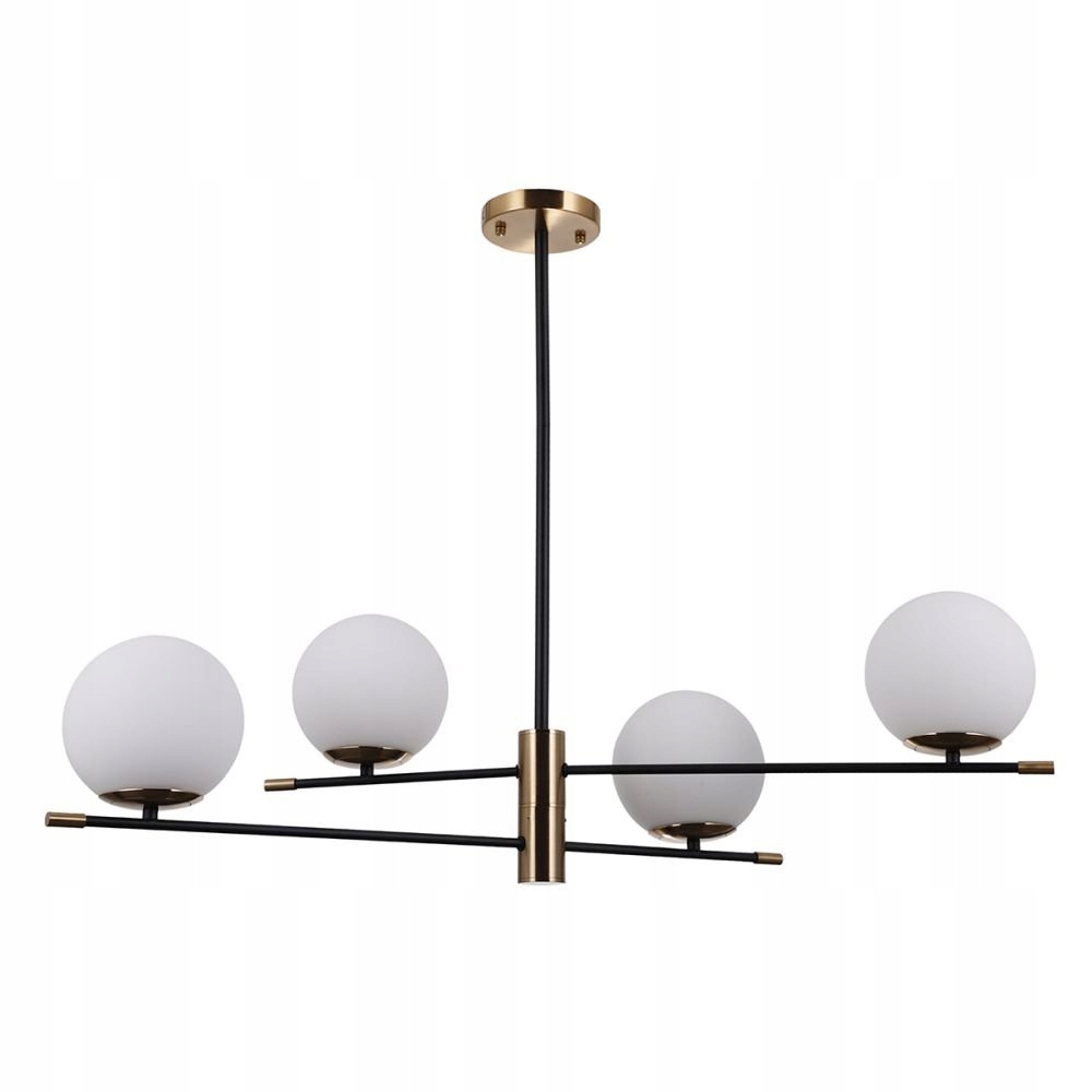 Závesné stropné svietidlo Stelia Čierna Matná Metal Glass 86 cm Kabinet Italux