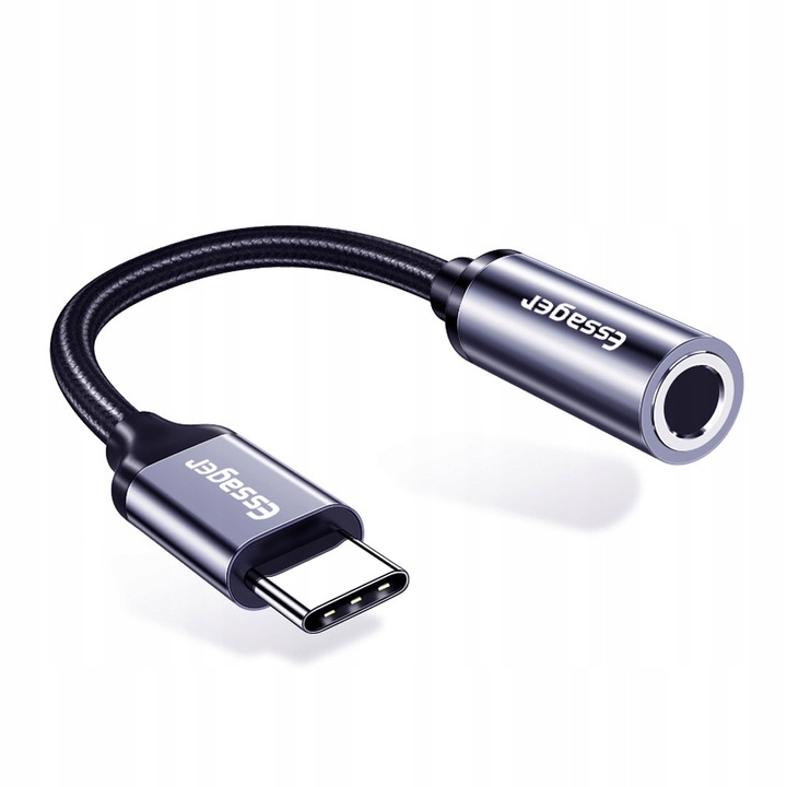 ADAPTER AUDIO AUX PRZEJŚCIÓWKA SŁUCHAWKI USB-C JACK 3.5mm DAC TYP-C ESSAGER