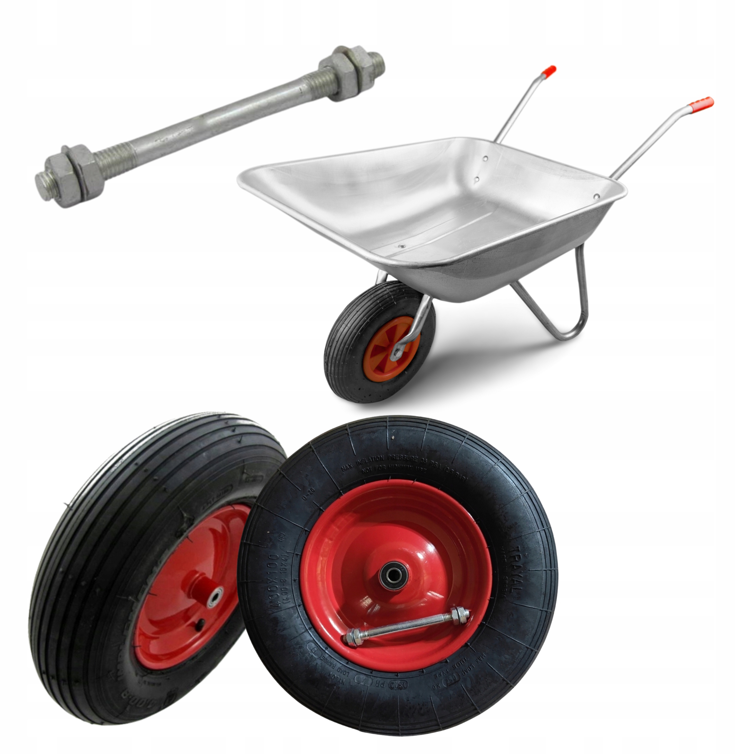 Kółko Do Taczki Koło Wózka Pompowane 4 Pr 400x8 Kabat