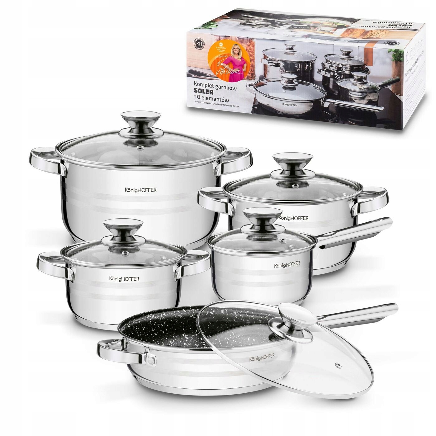 

10el Garnki Indukcja Patelnia poleca Ewa Wachowicz