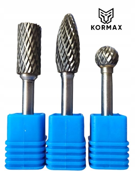 Fréza rotační pilník 12 mm z karbidu wolframu válcová, plamenová kulička