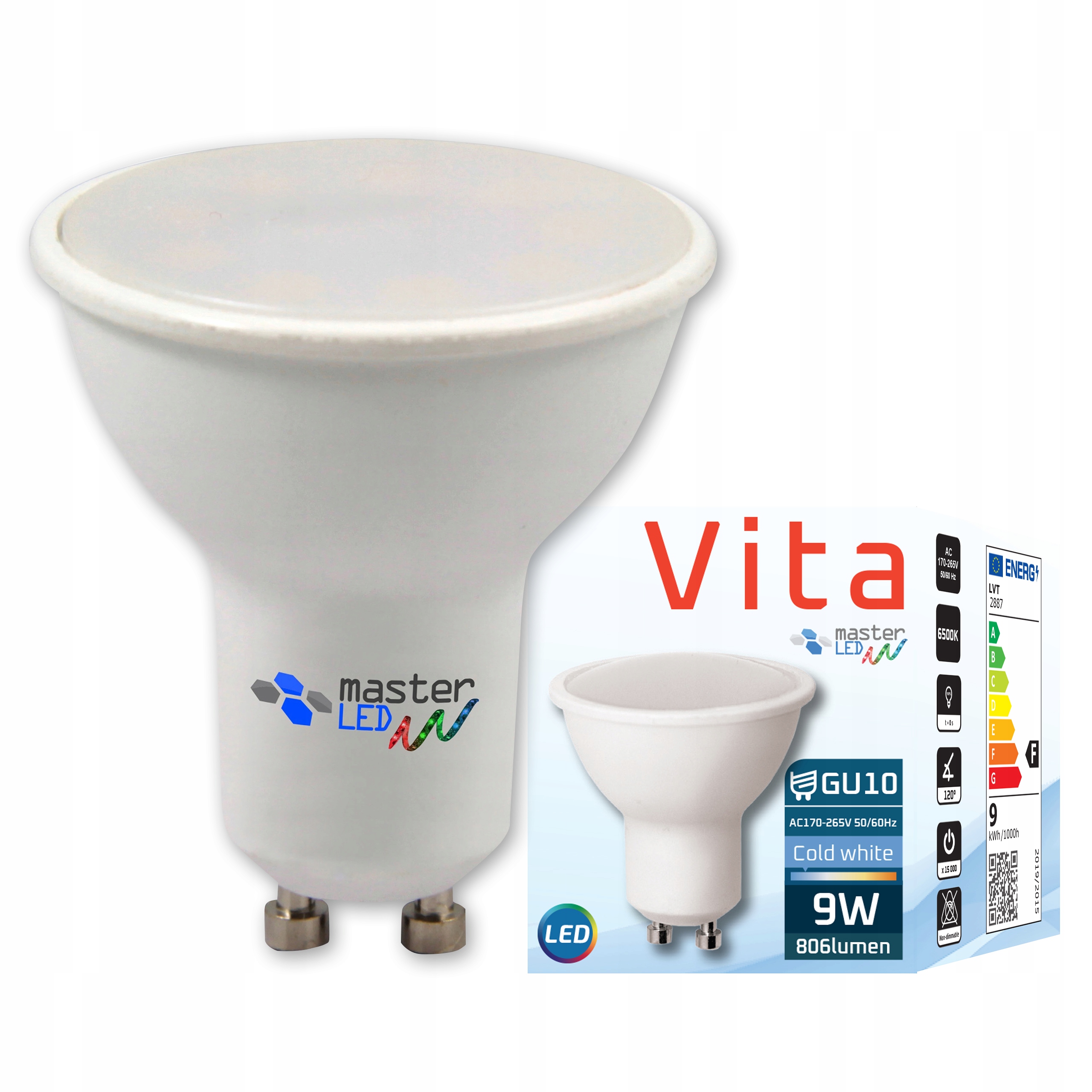

Żarówka Led Halogenowa GU10 2835 9W 230V 3 Barwy