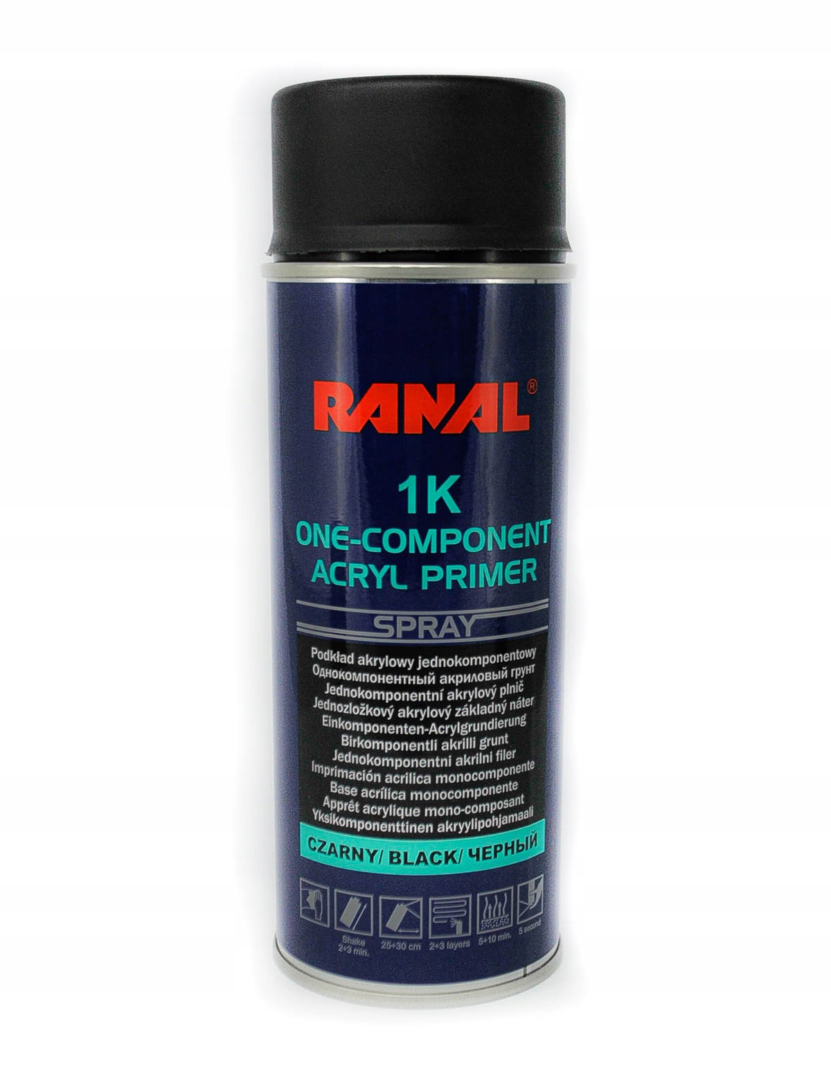 Podkład Akrylowy Wypełniający Czarny 1K Spray