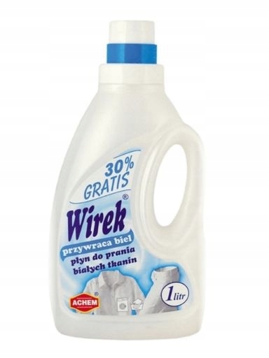 Levně 7 x Wirek, Tekutý prací prostředek na bílé prádlo, 1 l