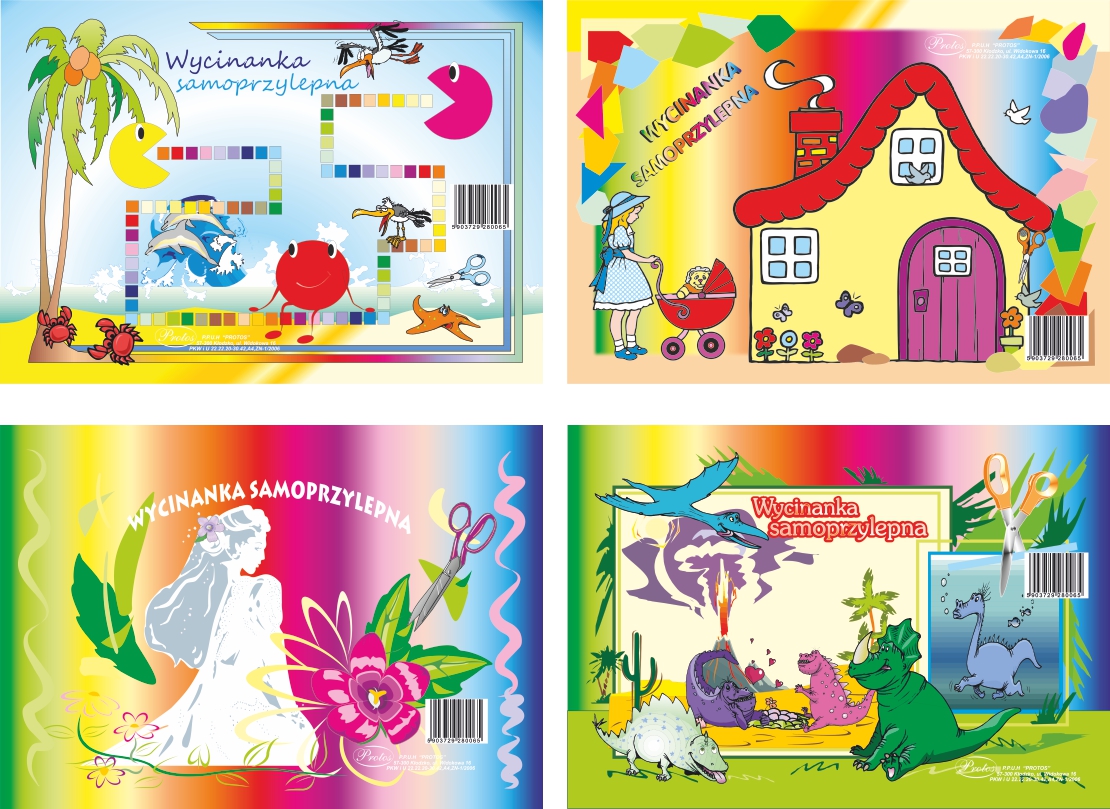 

Wycinanka samoprzylepna Blok A5 Protos Polska