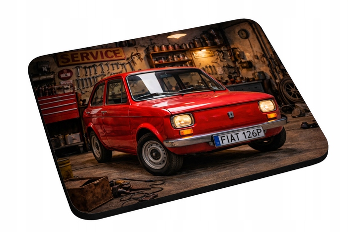 Podkładka pod mysz Fiat 126p Prl Retro Klasyczna Motoryzacja