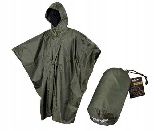 Poncho Texar r. uniwersalny zielony
