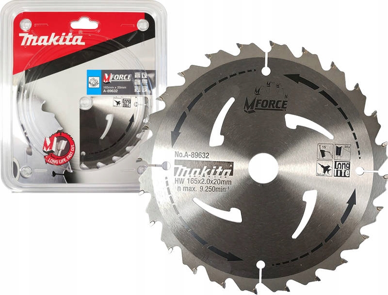

Makita A-89632 Tarcza Tnąca Do Drewna 165x20mm 24Z