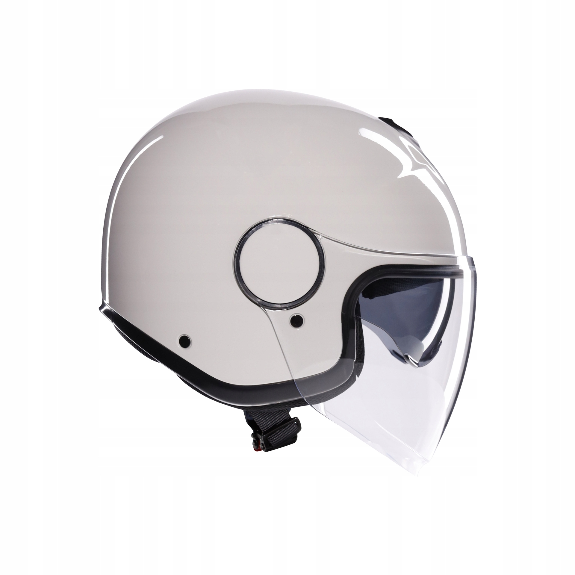 Kask Otwarty AGV Eteres Biały Połysk XXL Homologacja europejska ECE R22-06
