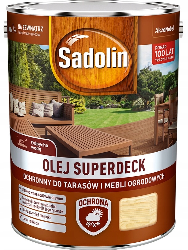 OLEJ SUPERDECK SADOLIN do drewna, KOLORY