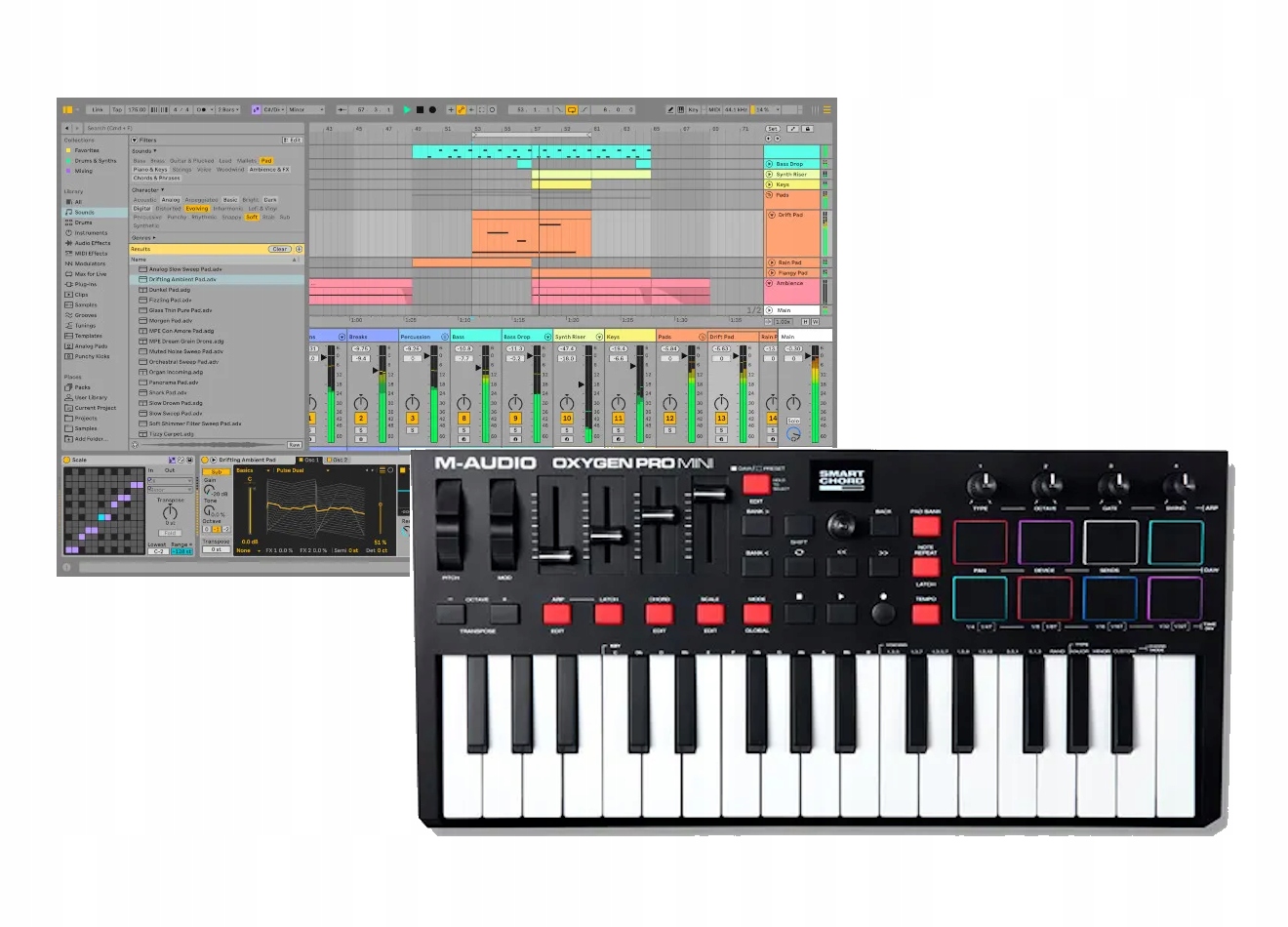 Ableton Live 12 Suite & Oxygen Mini Balíček Ableton Live 12 Suite