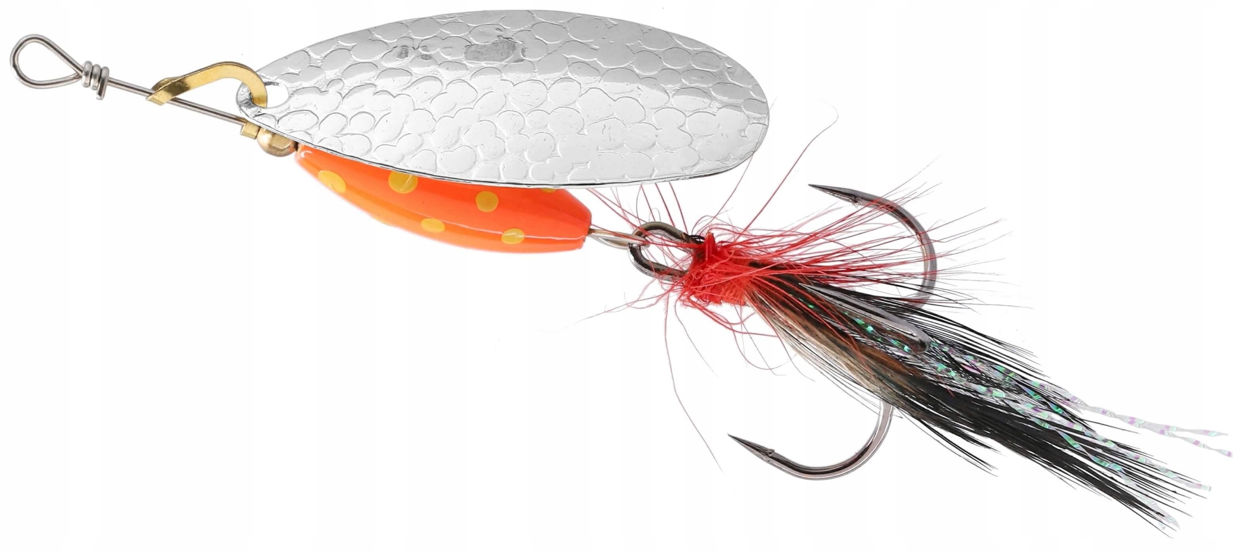 Błystka obrotówka Mikado M-Grub r. 2 7 g Red Tiger