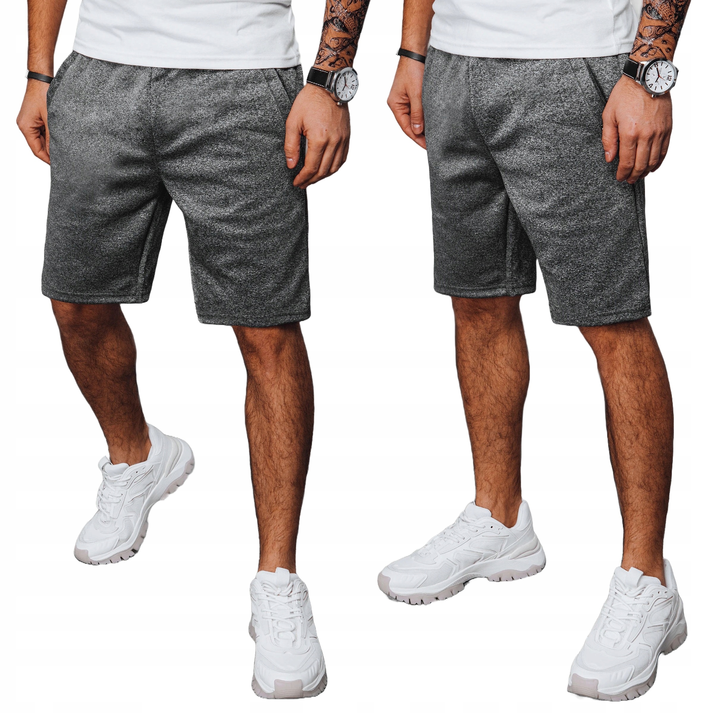 MĘSKIE KRÓTKIE SPODENKI DRESOWE SZORTY ox102 - M