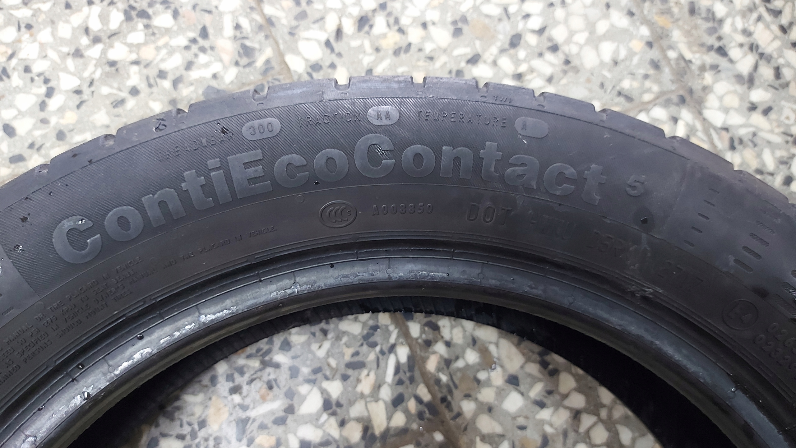 CONTINENTAL CONTIECOCONTACT 5 165/60R15 tyres summer 6mm