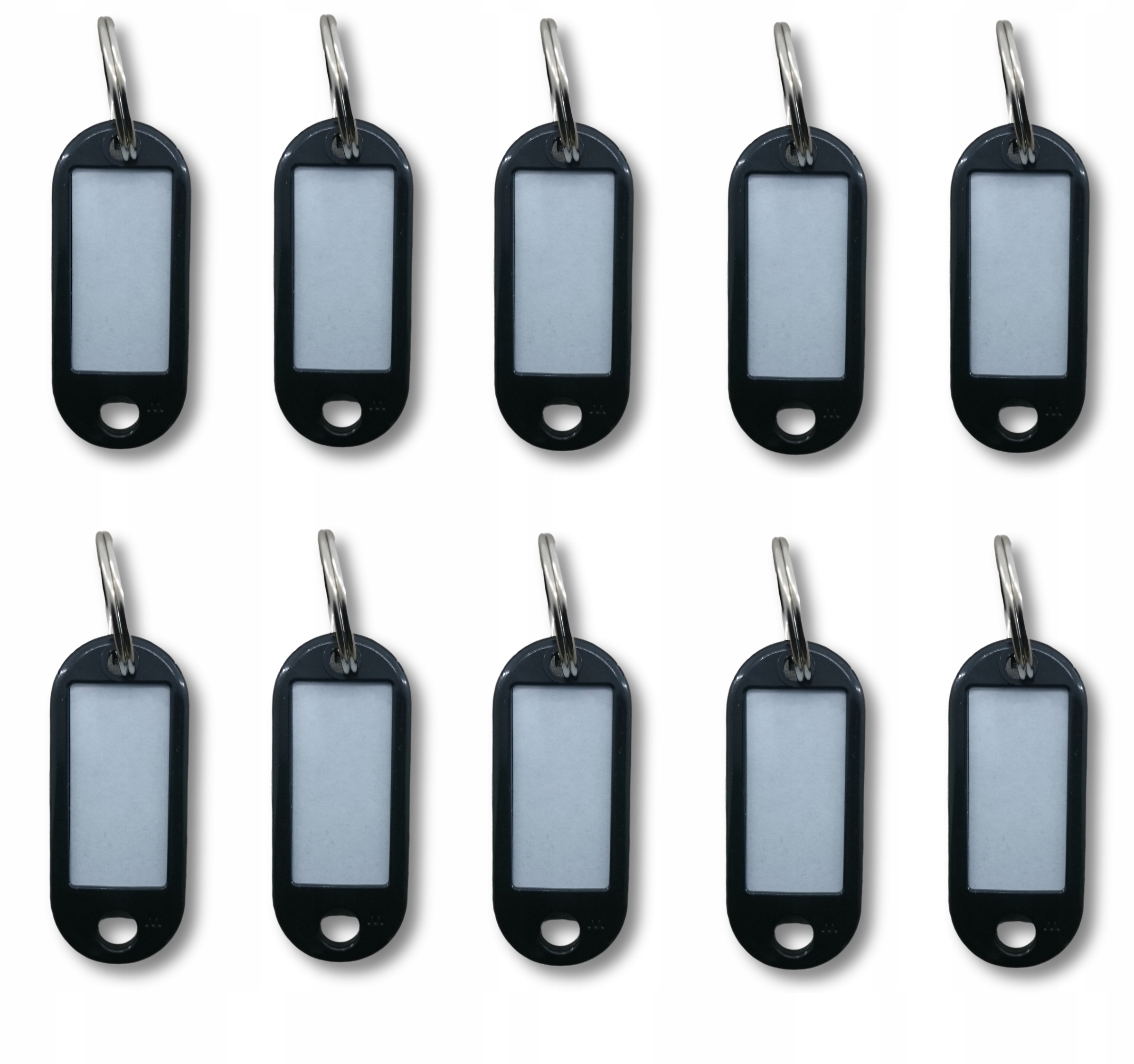 

Brelok identyfikator do kluczy 10 szt Czarny