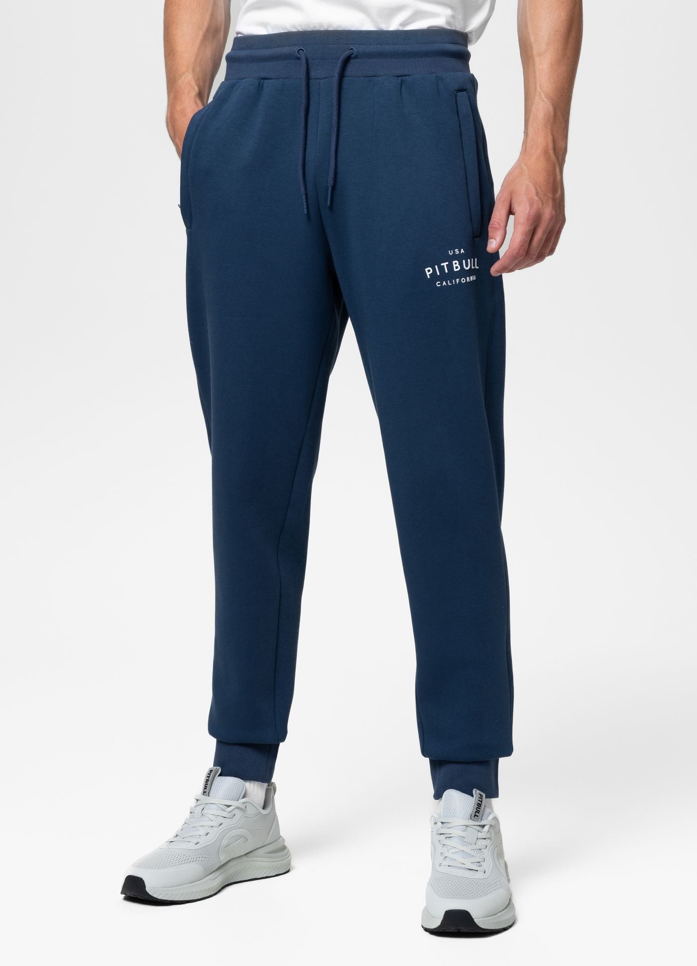 Męskie Spodnie dresowe Pitbull sportowy dres Sampson Basic