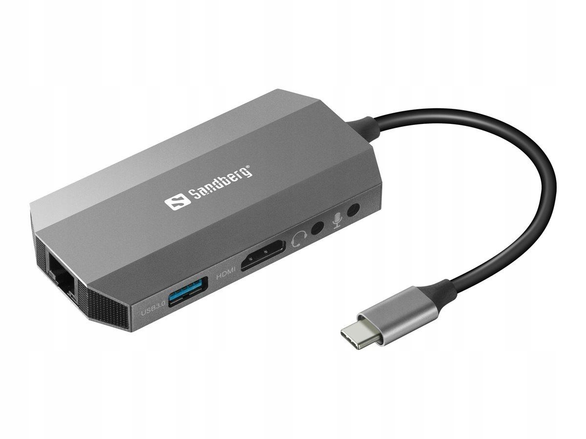 Sandberg Usb-c 6-in1 Travel Dock