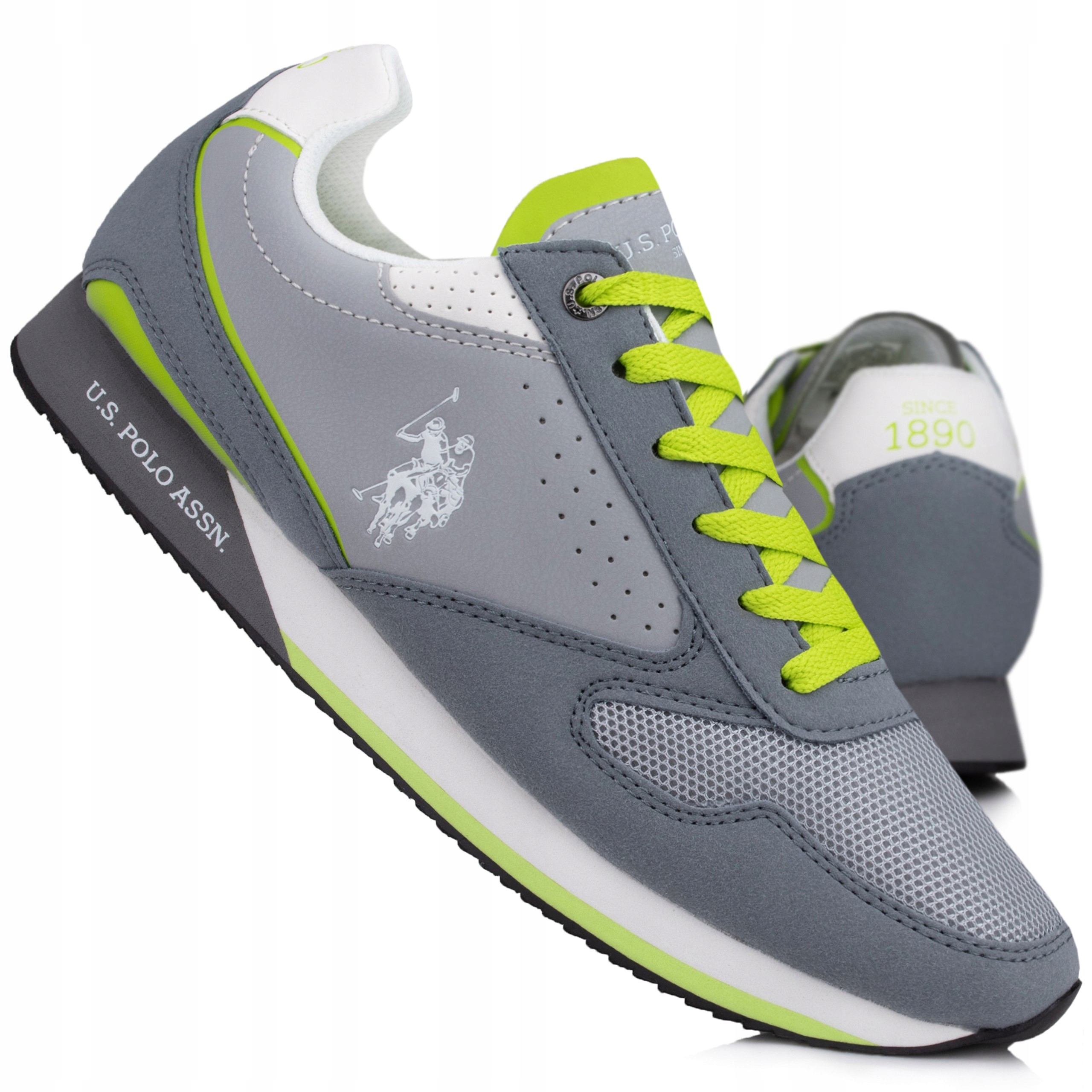 Pánské tenisky U.s Polo Assn. Šedá Zelená