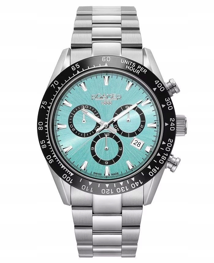 Pánské Hodinky Roamer Monza 100 Chrono 850837-41-05-20 42 mm 10ATM