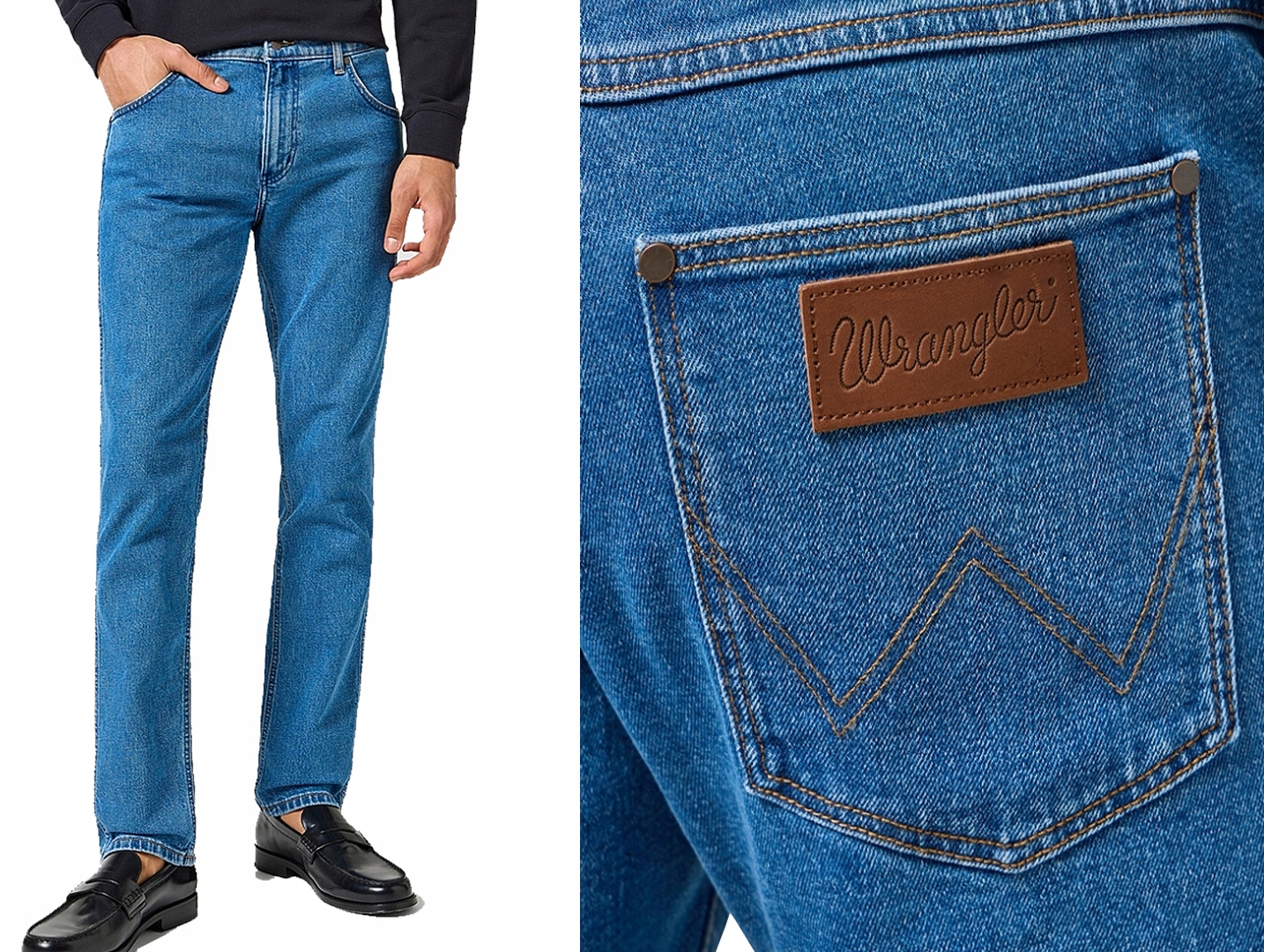 Wrangler Jednoduché kalhoty Jeans Greensboro 803 Saddlestone W33 L32
