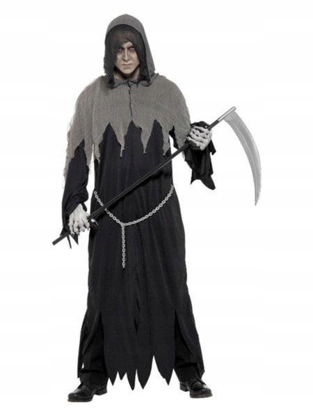 Kostým Temný Smrťák Pán Smrti Kostým Přízrak Převlek Halloween M