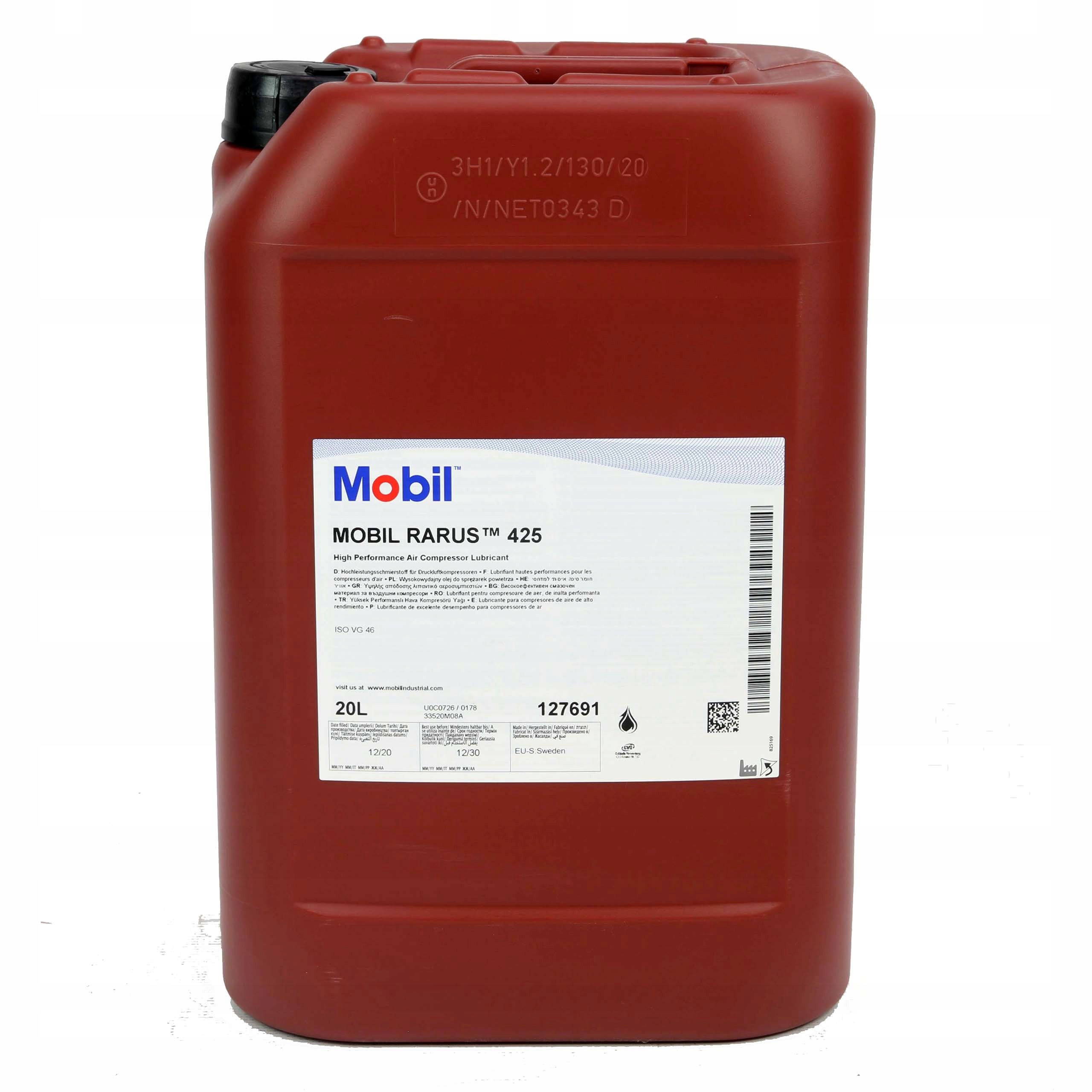 Компрессорное масло Mobil Rarus 425 VDL 46