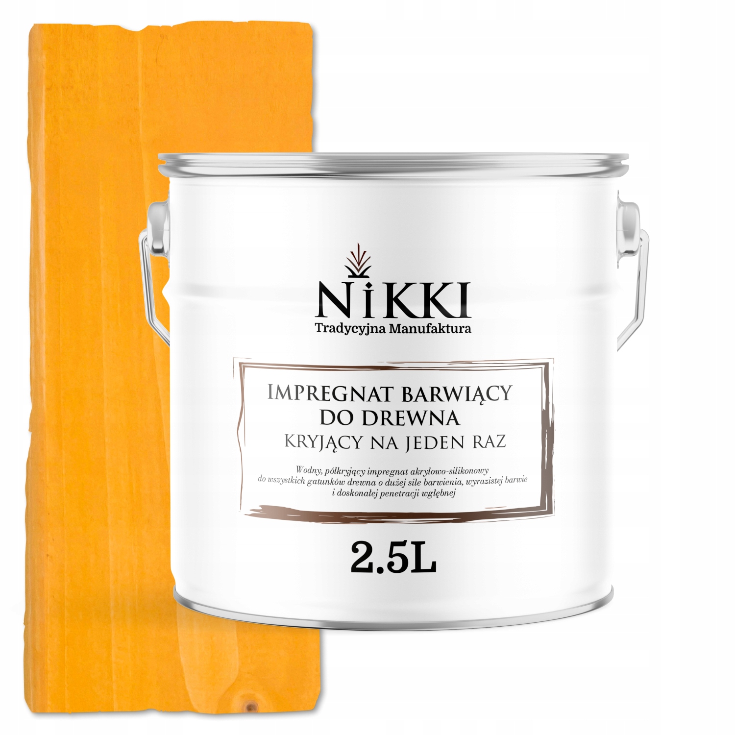 Impregnace Na Dřevo Extra Barvící Barva Najednou Borovice Zlatá 2,5L